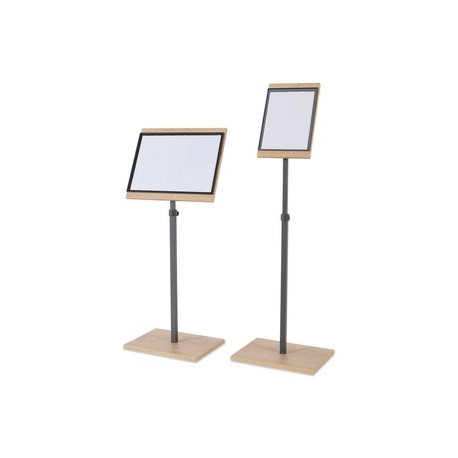 Franken porte-infos design, a3 portrait/paysage, aspect bois
