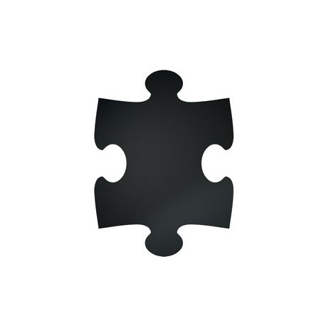 Securit ardoise "puzzle xxl", set de 6, noir