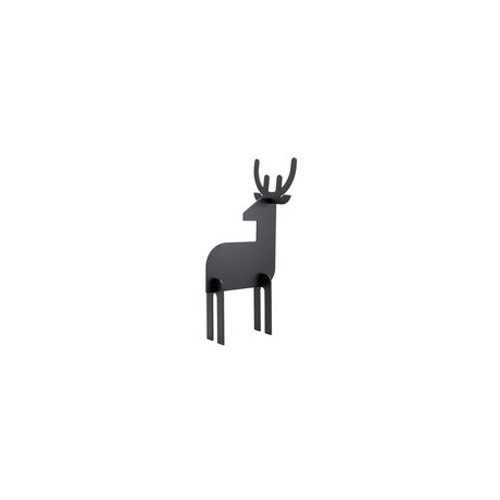 Securit ardoise 3d noël "deer", noir