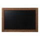 Bi-office tableau noir, rustique, 1.000 x 700 mm, marron