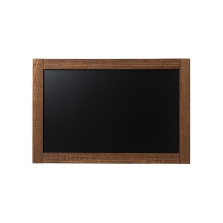 Bi-office tableau noir, rustique, 1.000 x 700 mm, marron