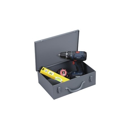 Allit mallette pour outillage dinoplus metall 33, gris
