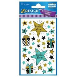 Avery zweckform zdesign stickers cadeaux "good luck"
