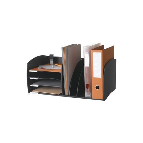 Paperflow système de rangement s, 4 compartiments, noir
