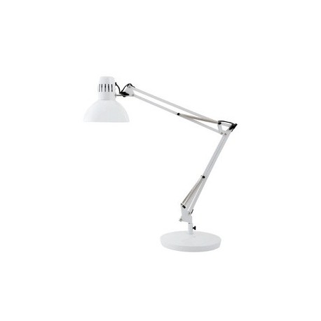 Alba lampe de bureau led "archi", pince/socle, blanc