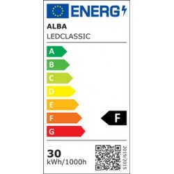 Alba lampadaire led "classic", noir