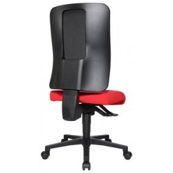 Topstar chaise de bureau pivotante "open x (n)", rouge/noir