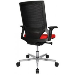 Topstar chaise de bureau pivotante "t300", gris clair / noir