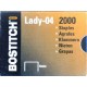 Bostitch agrafes lady-04, 4 mm, galvanisé
