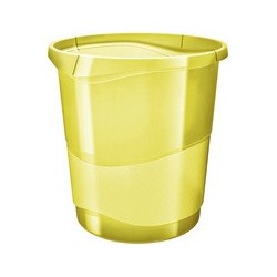 Esselte corbeille à papier colour'ice, 15 litres, jaune