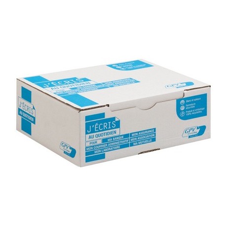 Gpv enveloppes précasées, dl, 110 x 220 mm, blanc