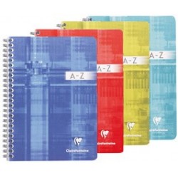 Clairefontaine répertoire spirale, a5, quadrillé 5x5 (LOT DE 5)