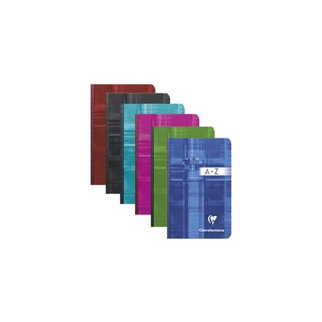 Clairefontaine répertoire broché,110 x 170 mm, quadrillé 5x5 (LOT DE 5)