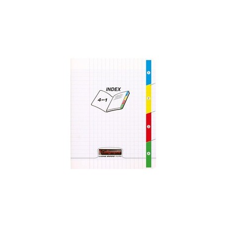 Calligraphe cahier 4 index 8000 polypro, 170 x 220 mm
