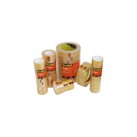 Scotch ruban adhésif 508, 19 mm x 33 m, transparent (LOT DE 8)