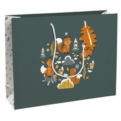 Clairefontaine sachet cadeau de noël "fox", petit
