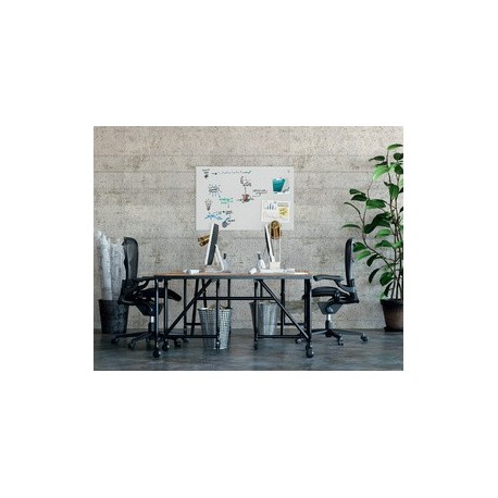 Sigel tableau magnétique en verre artverum, ultra blanc