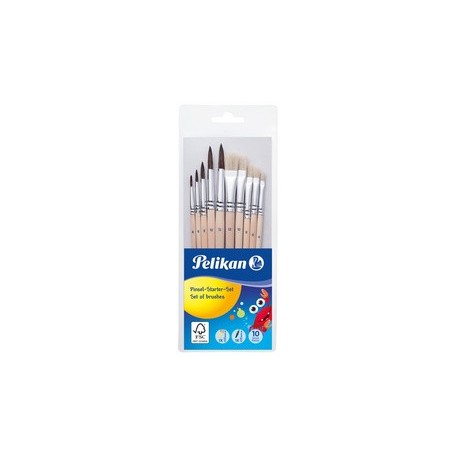 Pelikan kit de démarrage de pinceaux, 10 pièces