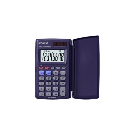 Casio calculatrice de poche hs-8 vera, alimentation solaire