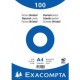 Exacompta fiches bristol, a4, quadrillé, rose (LOT DE 10)
