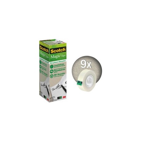 3m scotch ruban adhésif magic "a greener choice" 900,1 pièce