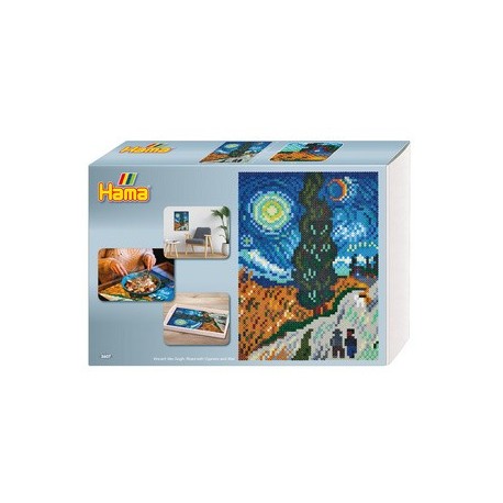 Hama perles à repasser midi art "van gogh", boîte cadeau