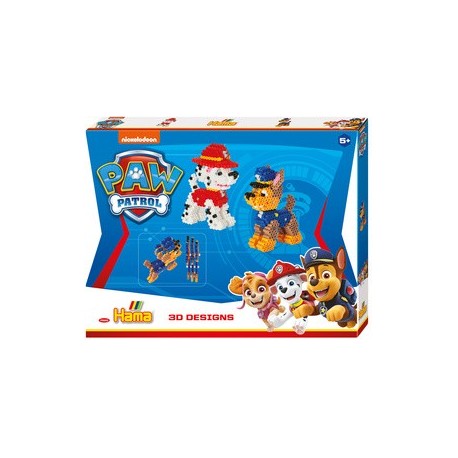 Hama perles à repasser "paw patrol", grande boîte cadeau