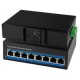 Logilink switch industriel fast ethernet poe, 8 ports