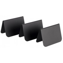 Aps présentoir de table, 75 x 35 x 50 mm, set de 10, noir