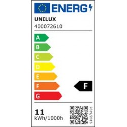 Unilux lampadaire à led tooka, hauteur 1520 mm, blanc/bambou