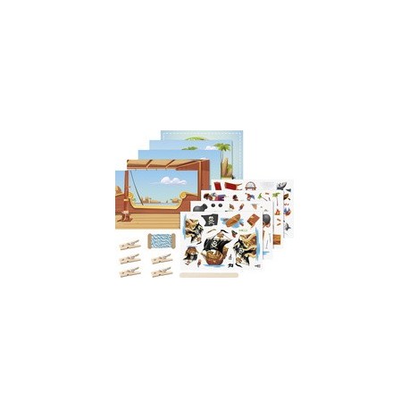 Heyda set de cartes transferts rub-on "princesse"