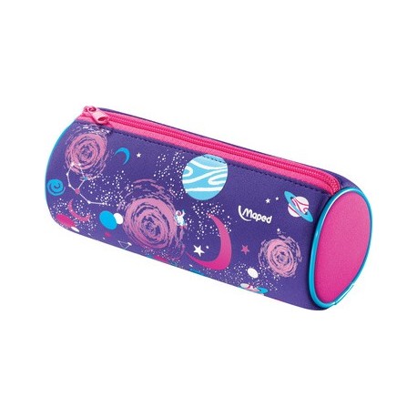 Maped trousse ronde cosmic kids, en néoprène, assorti