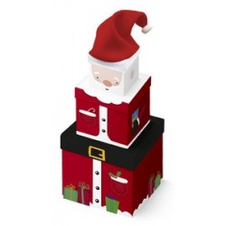 Clairefontaine set de boîtes cadeaux "père noël", 3 pièces