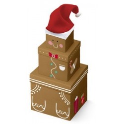 Clairefontaine set de boîtes cadeaux "pain d'épices"