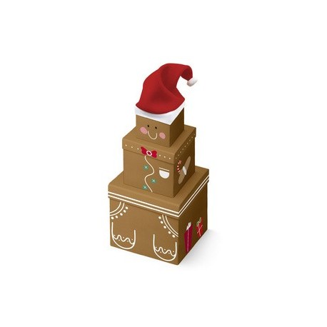 Clairefontaine set de boîtes cadeaux "pain d'épices"