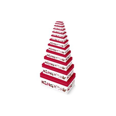 Clairefontaine set de boîtes cadeaux "hohoho", 12 pièces