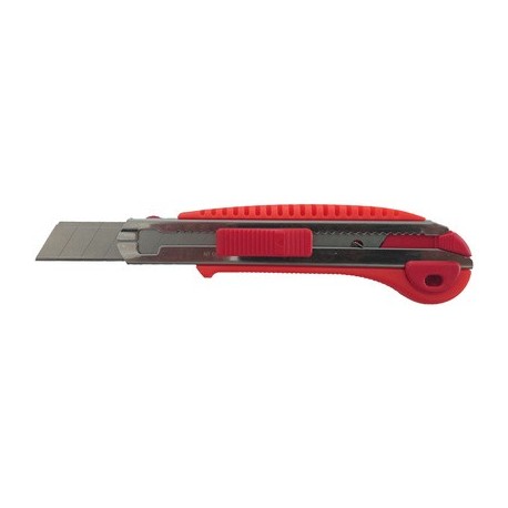 Nt cutter l-700rp, boîtier en plastique, lame 18 mm, rouge