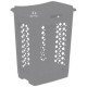 Keeeper panier à linge "piet", avec couvercle, 60 l, nordic-