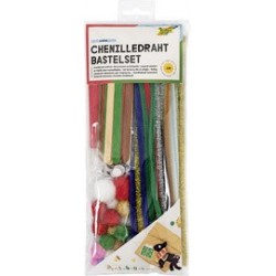 Folia kit d'activités en fil chenille winter, 199 pièces