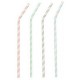 Papstar paille en papier "stripes", couleurs assorties