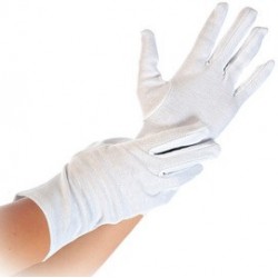 Hygostar gant en coton blanc, m, blanc (LOT DE 12)