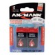 Ansmann pile alcaline, e-bloc 6lr61, 9 volt, pack de 6