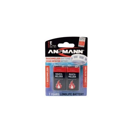Ansmann pile alcaline, e-bloc 6lr61, 9 volt, pack de 6