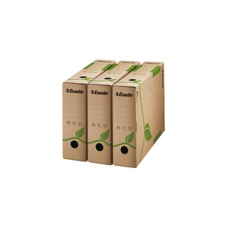 Esselte boîte d'archives eco, format a4, marron, dos: 100 mm (LOT DE 25)