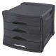 Esselte module de classement vivida, 4 tiroirs, noir
