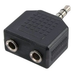 Logilink adaptateur audio, connecteur jack - 2x prise jack