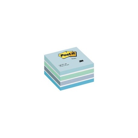 3m bloc cube post-it, 76 x 76mm,couleurs ultra, 450 feuilles