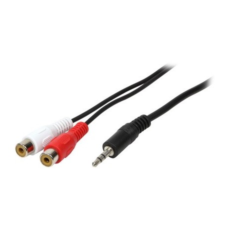 Logilink câble audio, 2 x fiche rca - 3,5 mm fiche jack,