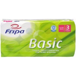 Fripa papier hygiénique basic, 3 couches, blanc