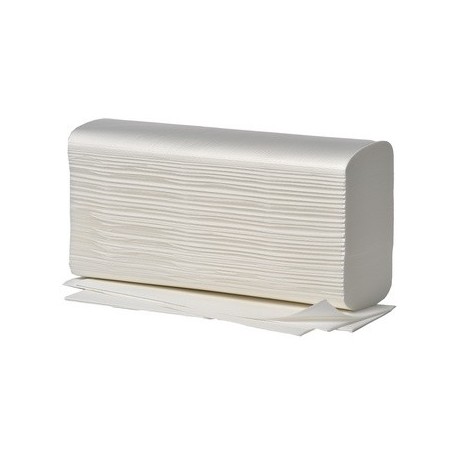 Fripa papier essuie-mains, pli en c, 2 couches, extra blanc